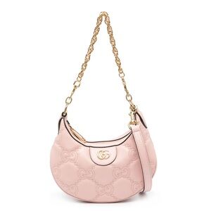 GUCCI GG logo matelasse leather mini crossbody bag